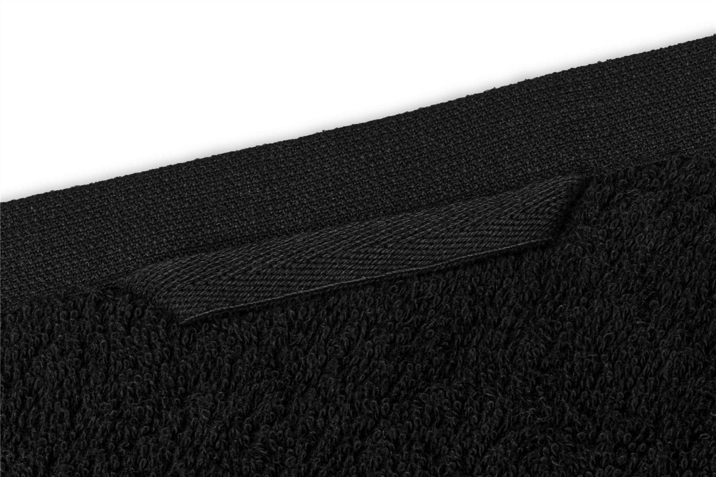 aurora Objektwäsche Badetücher Gästetuch Rio 30x50cm - 450 g/m² schwarz, 100%BW Bild 2