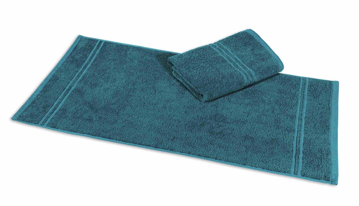 aurora Objektwäsche Badetücher Gästetuch Rio 30x50cm - 450 g/m² petrol, 100%BW