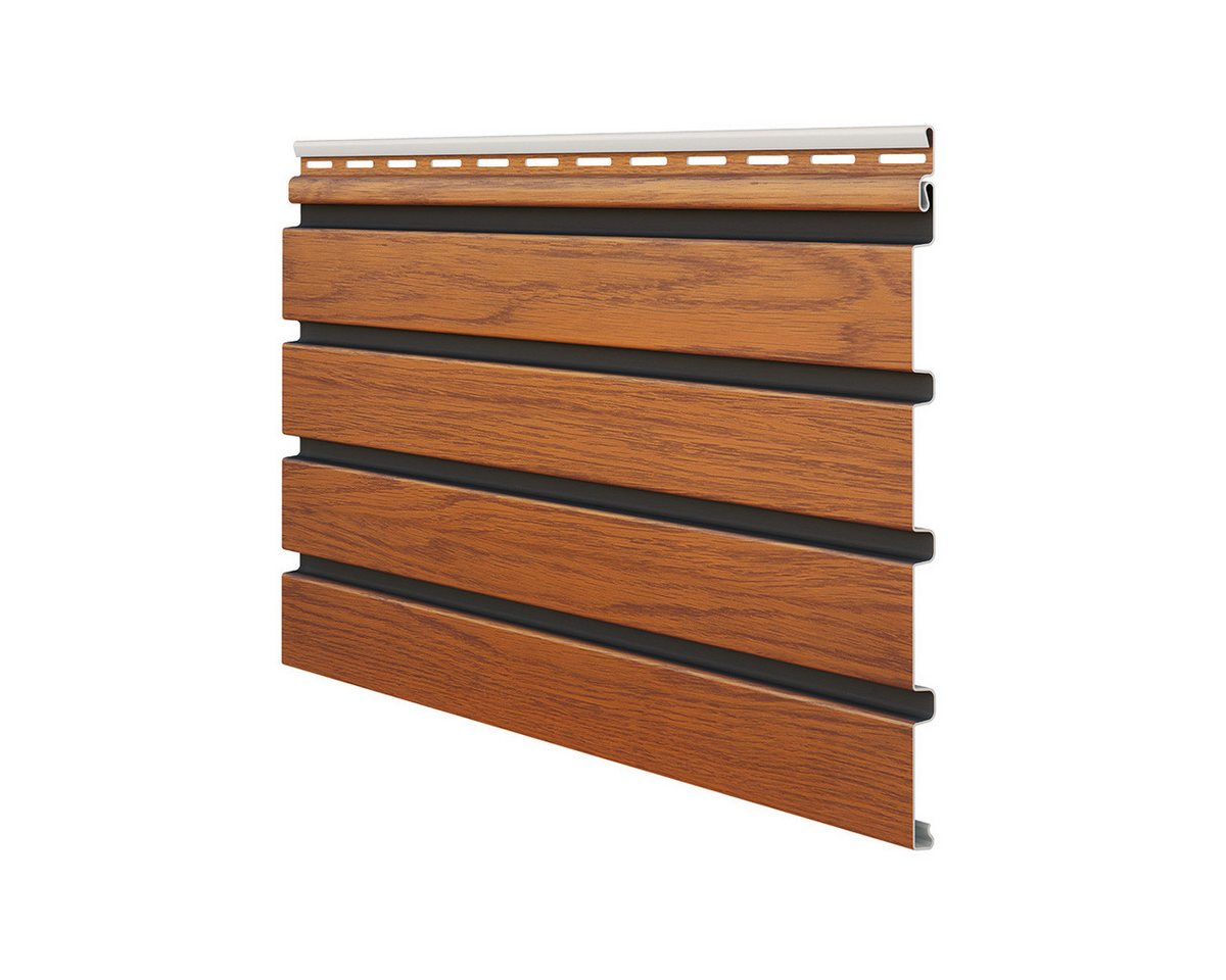 Vox Verkleidungspaneel Canadian Siding SXP-06 Max 3 Fronto V-Black 2,95m St. 0,74qm goldbraun, BxL: 28,5x295 cm, 0,963 qm, (Stückweise 1 Paneel, 0,963 qm) MAX3 besonders stoßfest, pflegeleicht, abwaschbar, Leichtgewicht Bild 5