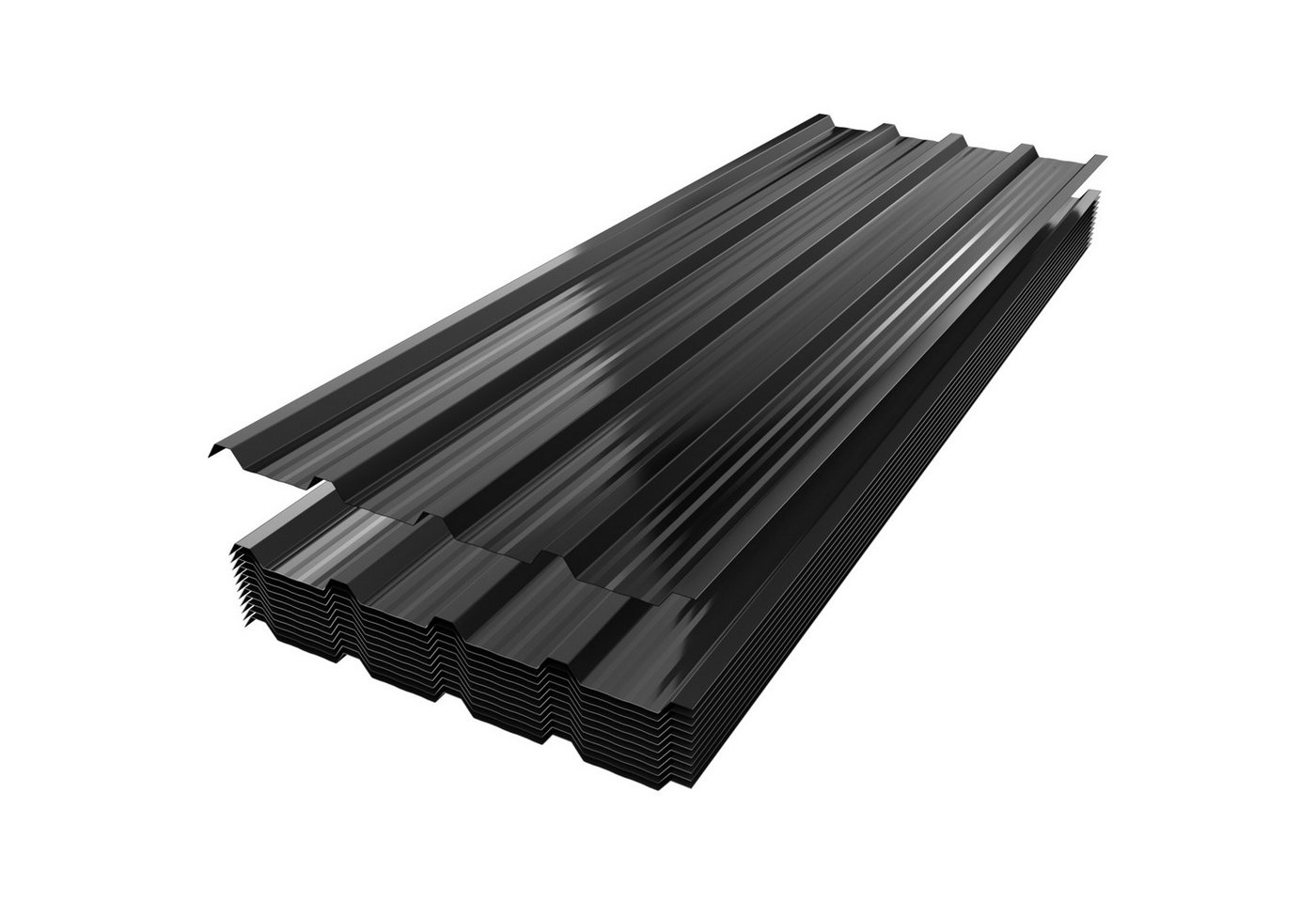 FIVMEN Wellplatte Trapezblech Wellplatten Deckenplatten 12 x Dachpaneele Metallblech, (12-St), für Dachkonstruktionen, Garagen, Gewächshäuser, Zwinger Bild 5
