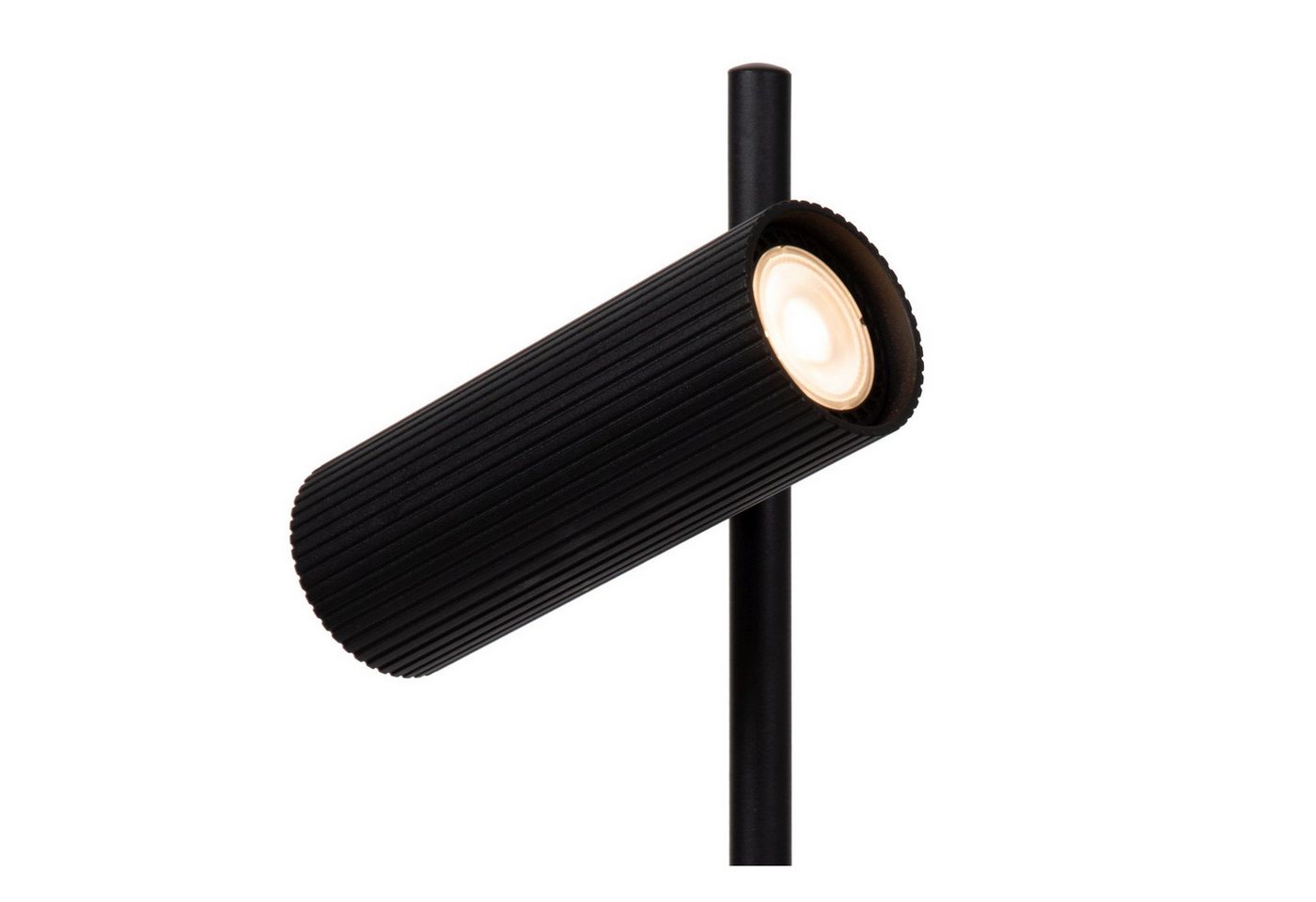 Licht-Erlebnisse Schreibtischlampe HESIN, ohne Leuchtmittel, Aluminium GU10 verstellbar 42 cm hoch Schwarz Modern Bild 3