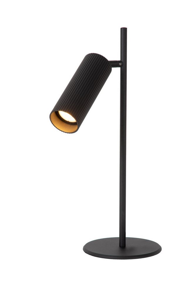 Licht-Erlebnisse Schreibtischlampe HESIN, ohne Leuchtmittel, Aluminium GU10 verstellbar 42 cm hoch Schwarz Modern Bild 5