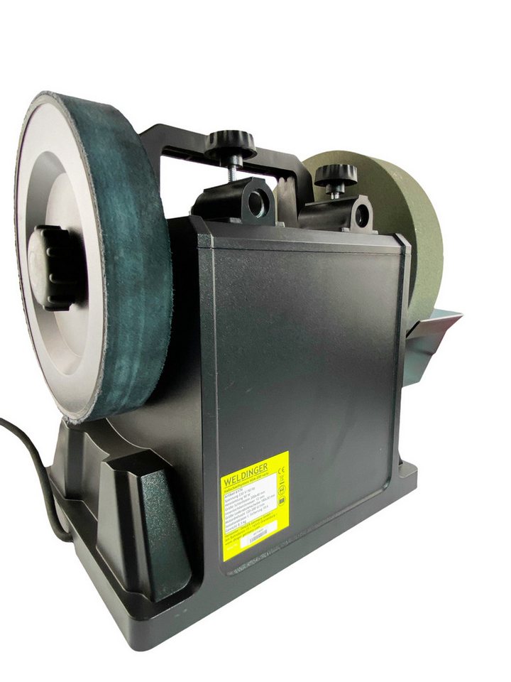 WELDINGER Nass-Trockenschleifer Aktionsset Naßschleifer NSM-200 vario 5-teiliges Schreinerset SRS-23, max. 200 U/min, (Set, 8 tlg., Schreinerset), laufruhiger Elektromotor, höhenverstellbarer Wasserbehälter Bild 4
