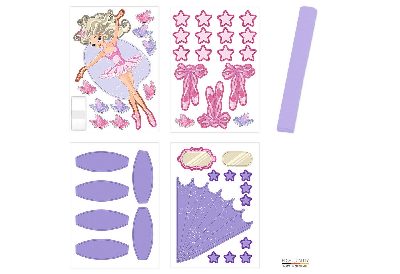 Ursus - Ludwig Bähr Schultüte URSUS Schultüten Bastelset Easy Line Rainbow Ballerina