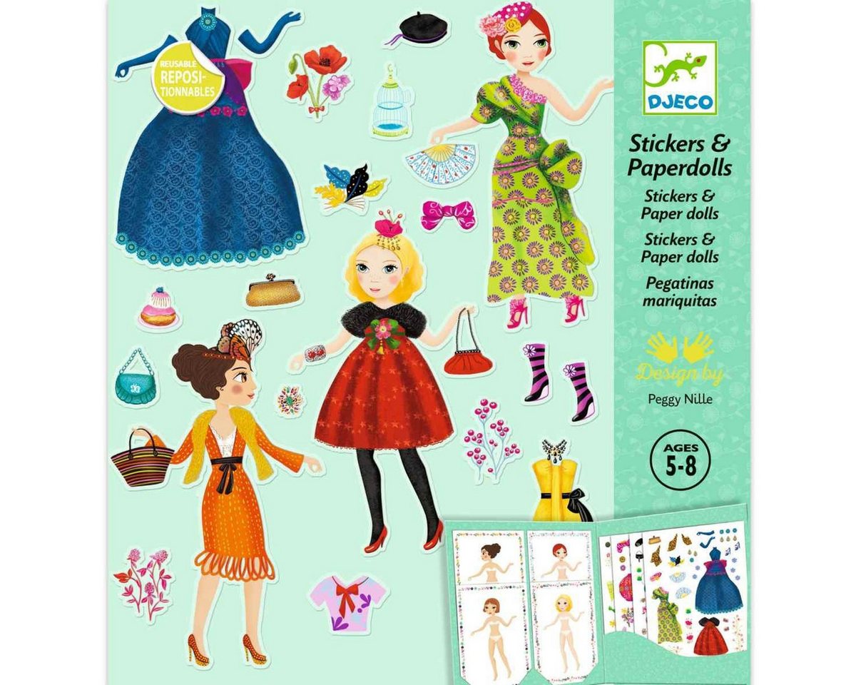 DJECO Kreativset Stickerpuppen: Super Schick Kreativset für Kinder