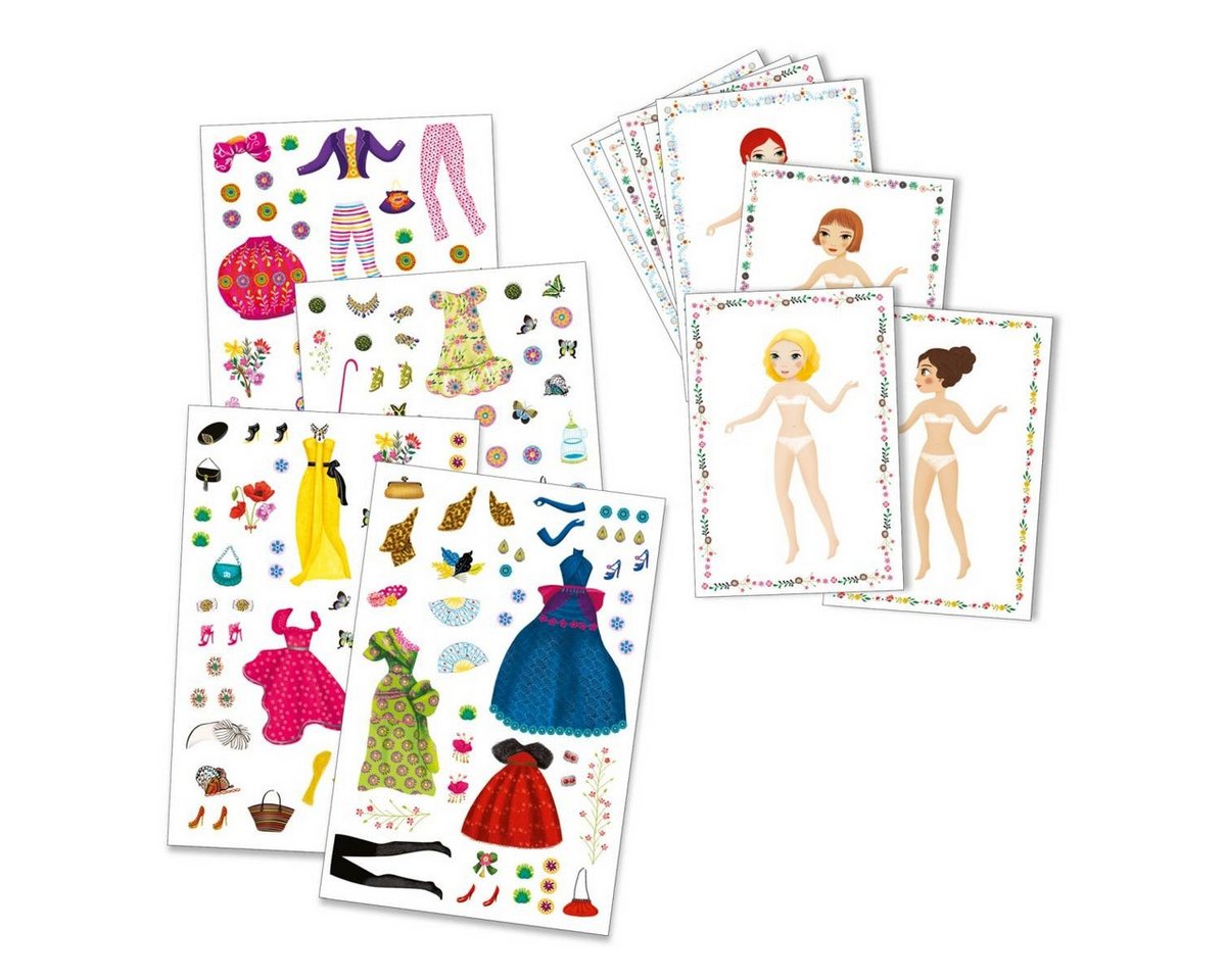 DJECO Kreativset Stickerpuppen: Super Schick Kreativset für Kinder Bild 2