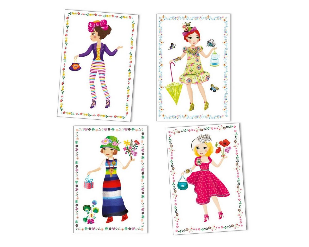 DJECO Kreativset Stickerpuppen: Super Schick Kreativset für Kinder Bild 4