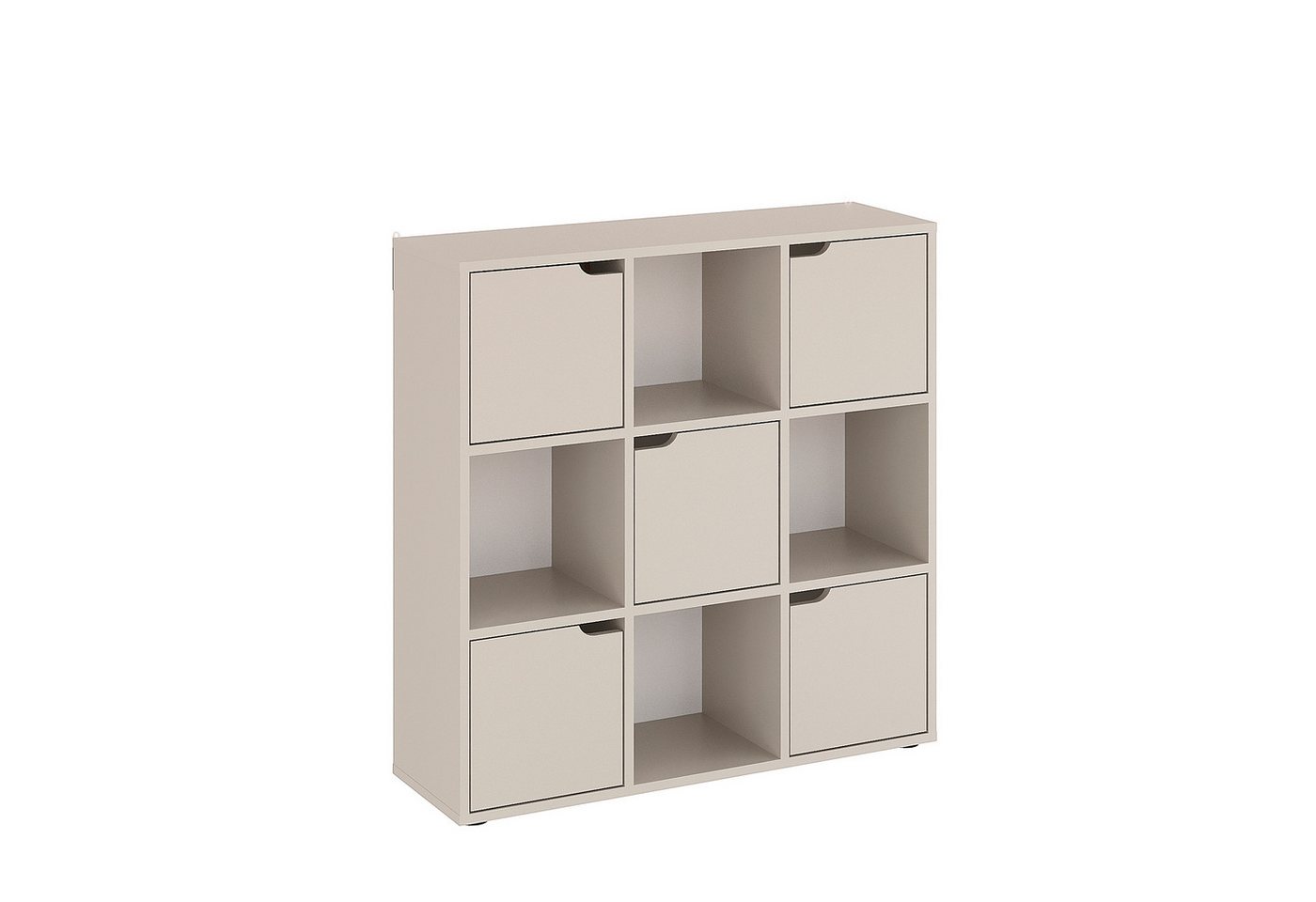 KOMTO Bücherregal KOMTO Bücherregal – Würfelregal mit Türen & Stauraum, 9-tlg.