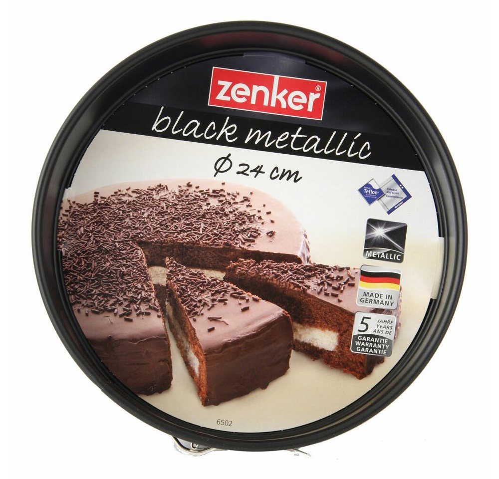 Zenker Springform Mit Flachboden Black Metallic, 24 cm