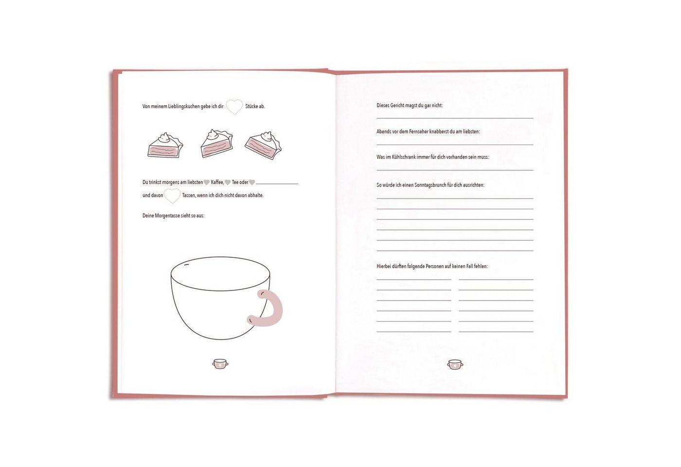 CUPCAKES & KISSES Poesiealbum Pärchenbuch zum Ausfüllen Bild 3