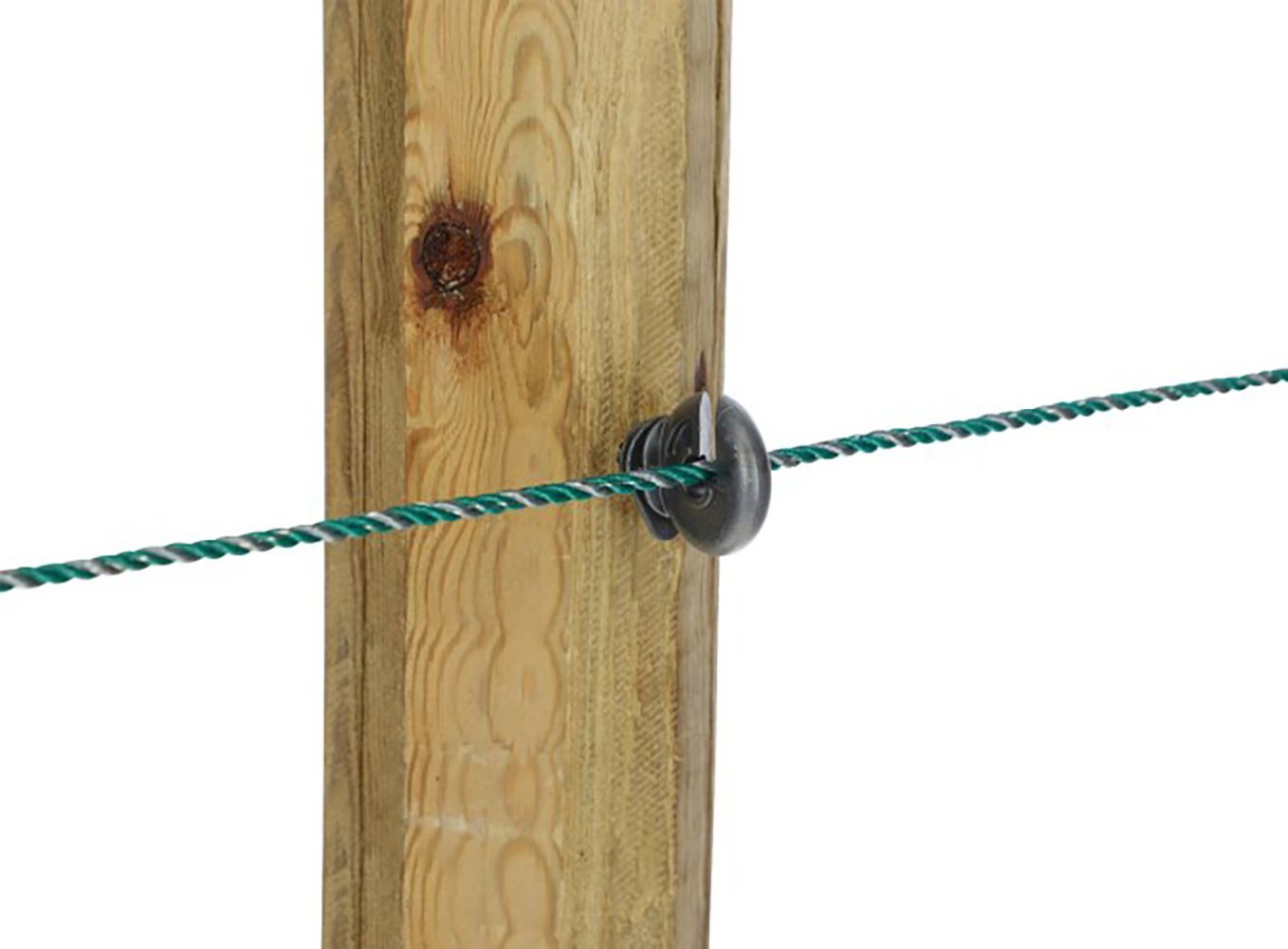 Kerbl Weidenzaun Kerbl Ringisolator, mit durchgehender Stütze, 100 Stück, anthrazit Bild 2