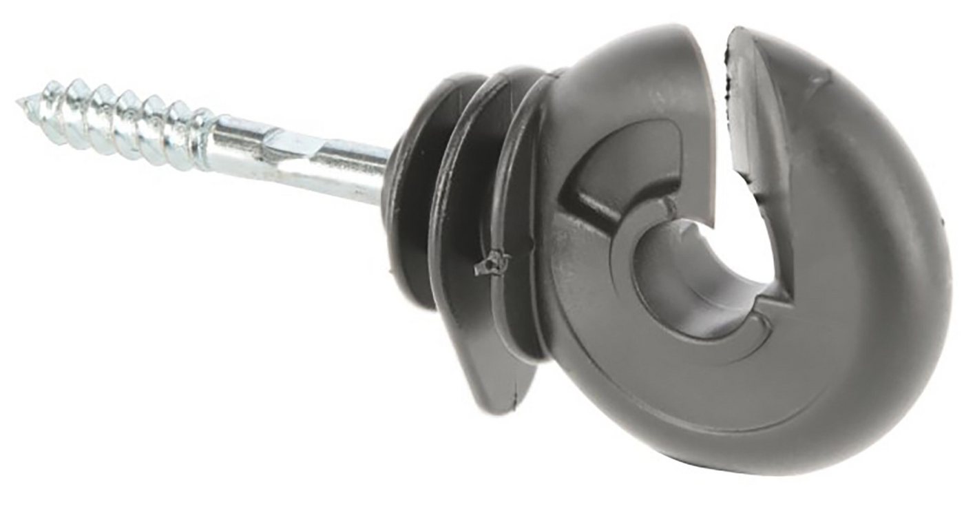 Kerbl Weidenzaun Kerbl Ringisolator, mit durchgehender Stütze, 100 Stück, anthrazit Bild 4