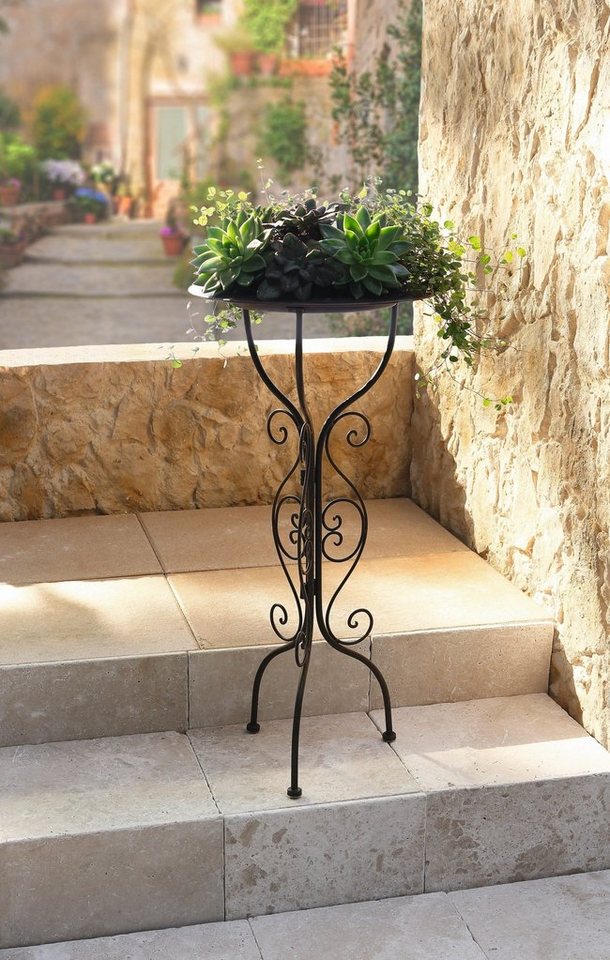 Home-trends24.de Blumenständer Metall Ständer Dekoständer Tablett Pflanzen Kerzen Bild 2