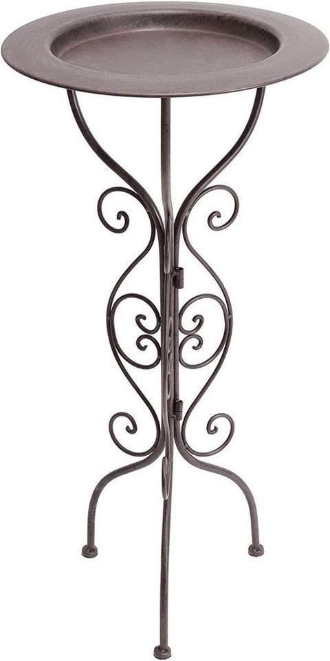 Home-trends24.de Blumenständer Metall Ständer Dekoständer Tablett Pflanzen Kerzen Bild 4