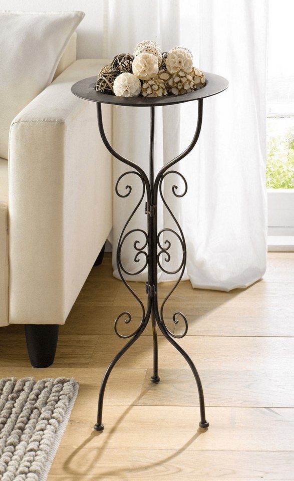 Home-trends24.de Blumenständer Metall Ständer Dekoständer Tablett Pflanzen Kerzen Bild 5