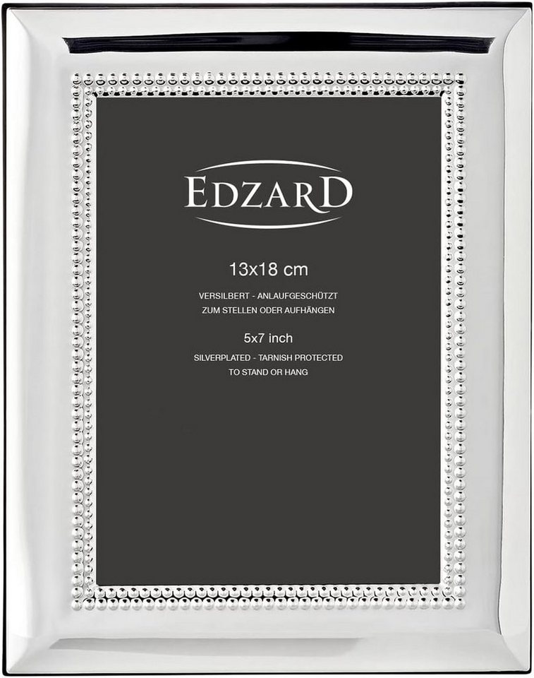 EDZARD Bilderrahmen Turin, edel versilbert und anlaufgeschützt, für 13x18 cm Fotos Bild 3