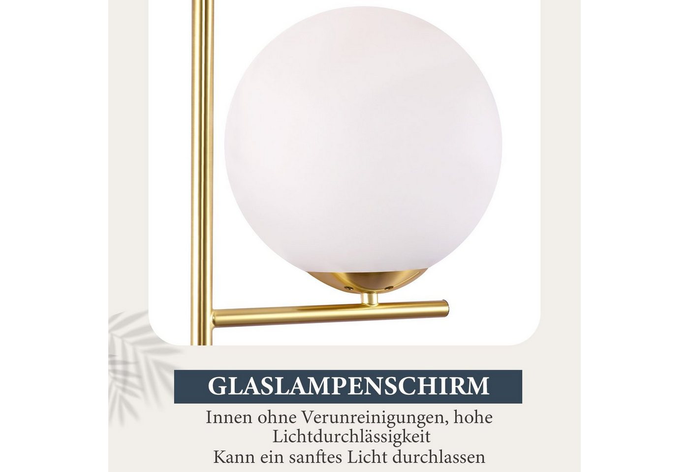 ZMH Stehlampe Wohnzimmer 1Flammig Metall Industrial Stehleuchte mit Fußschalter Flur, Einfache Installation, ohne Leuchtmittel, E27 Vintage Bodenlampe für Schlafzimmer, schwarz/Gold Bild 4