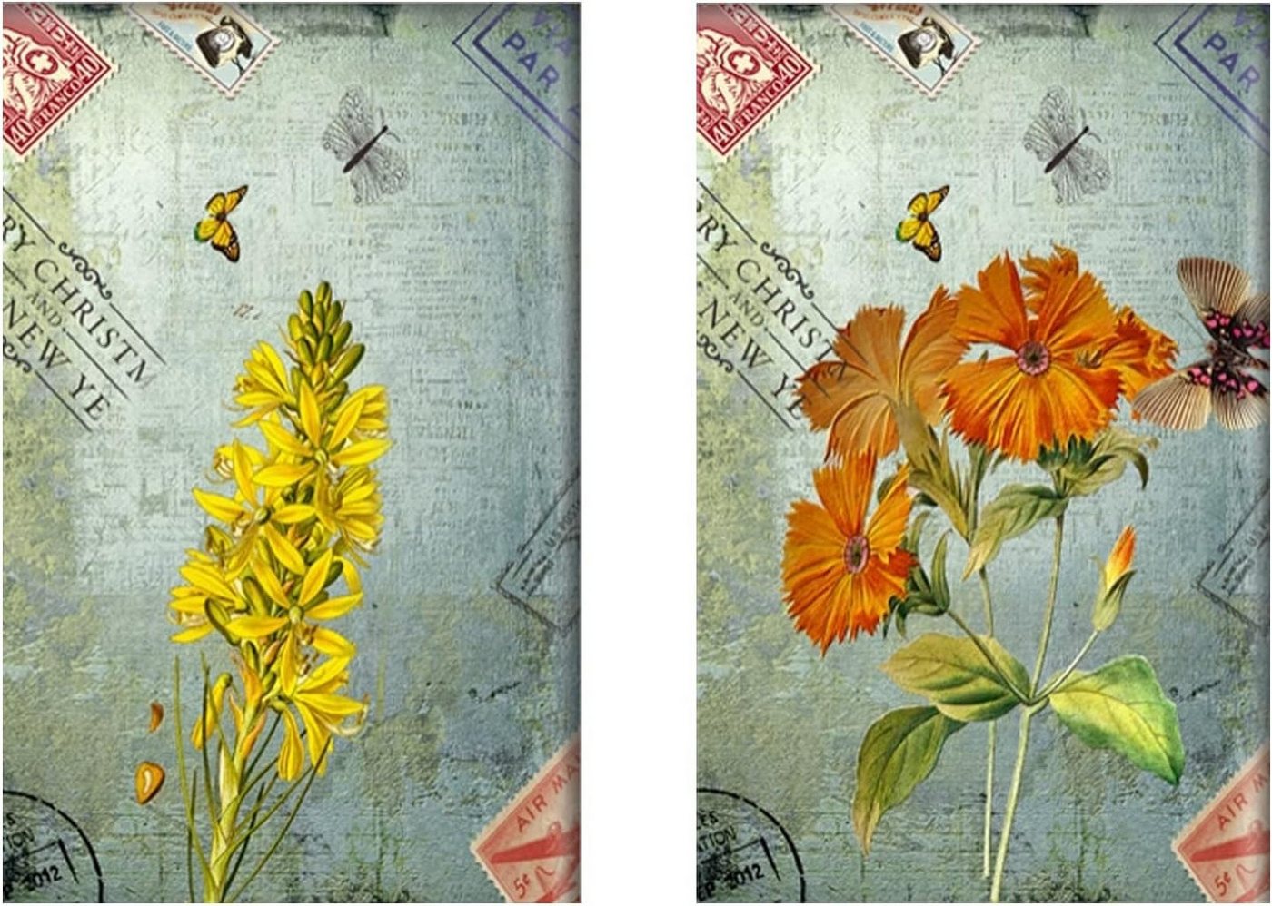 oupados Malen nach Zahlen 5d Diamond Painting DIY Vintage Blumen (5d Diamond Painting-Set, Bild, Diamanten, Stift und Container), Entspannende DIY-Aktivität für Kreativität & Stressabbau Bild 5