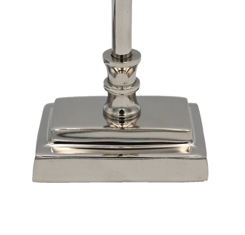 dasmöbelwerk Tischleuchte Tischleuchte Lampenfuß SHINY 11,5x8x47 cm Lampe Silber Metall