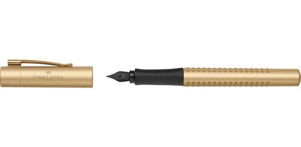 Faber-Castell Füllfederhalter Faber Castell Grip Füller Feder B Gold Soft Griffzone Edelstahlfeder Bild 3