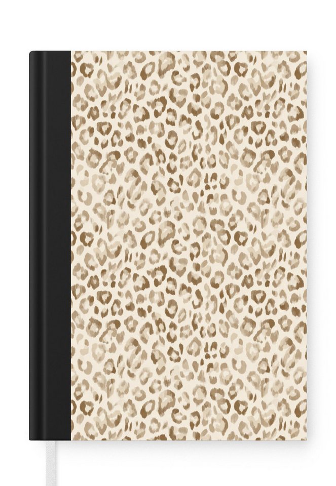 MuchoWow Notizbuch Leopard - Klassisch - Beige, Notebook, Notizblock a5, Tagebuch, Journal Liniert Bild 3