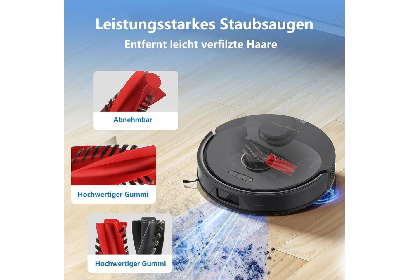 FELIXLEO Sparschäler Umfangreiches 22-Stück Set passend für alle Roborock Qrevo Modelle, (1-tlg) Bild 2