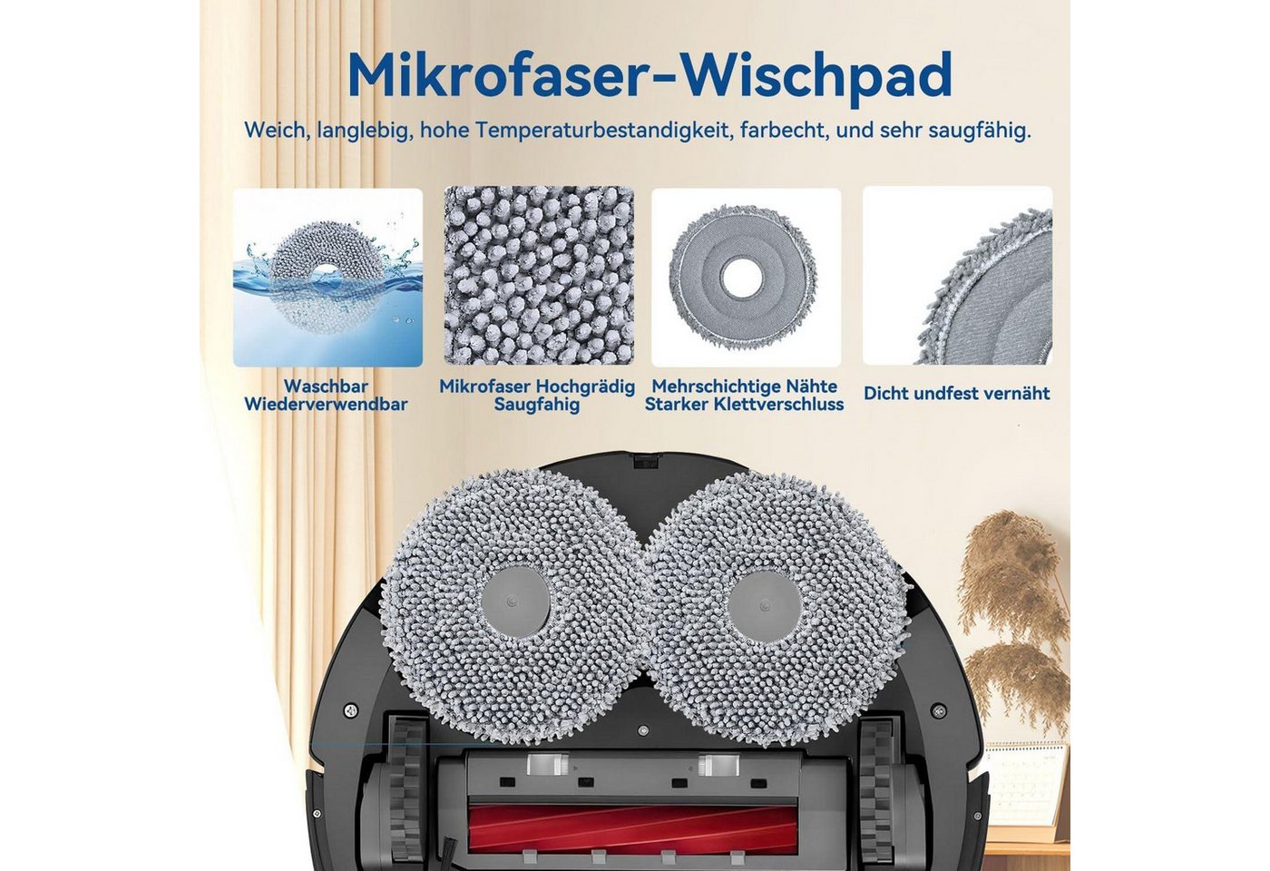 FELIXLEO Sparschäler Umfangreiches 22-Stück Set passend für alle Roborock Qrevo Modelle, (1-tlg) Bild 4