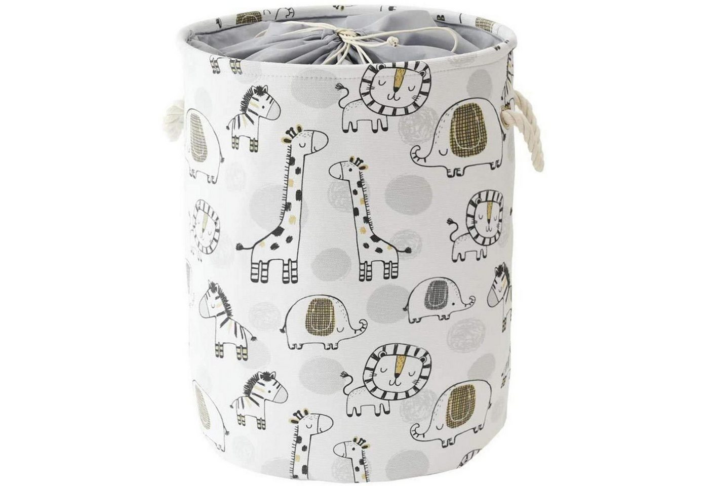 LuxusKollektion Wäschekorb Wäschekorb Kinderzimmer Spielzeug faltbar Canvas Giraffe Bild 4