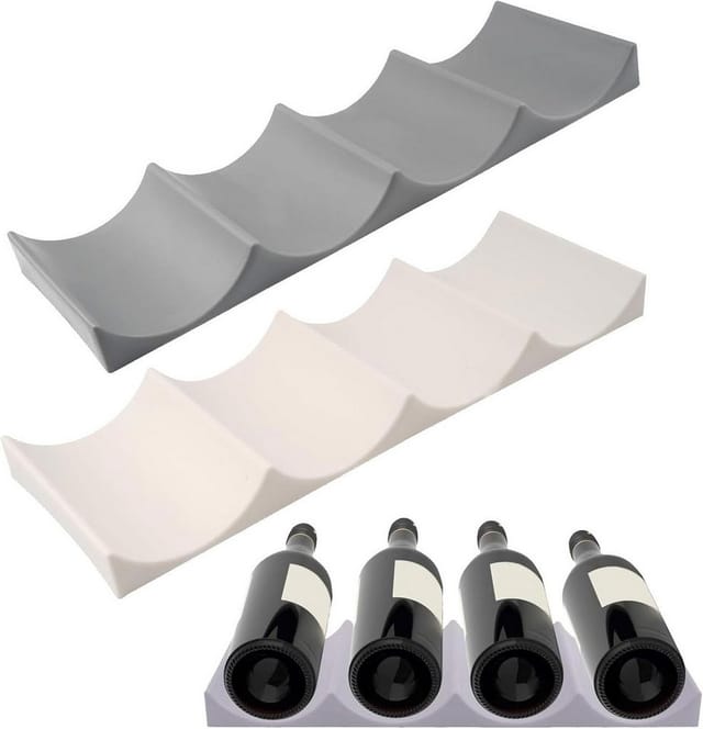 FELIXLEO Bierflaschenhalter 2 Stück Flaschenhalter Kühlschrank stapelbar Anti-Rutsch Organizer, (1-St)