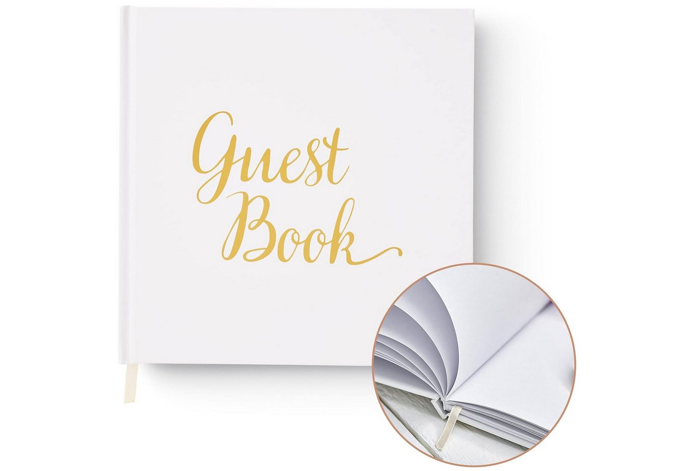 Your Perfect Day Notizbuch Your Perfect Day Hochzeits-Gästebuch mit Elfenbeinband, 64 Seiten Bild 2