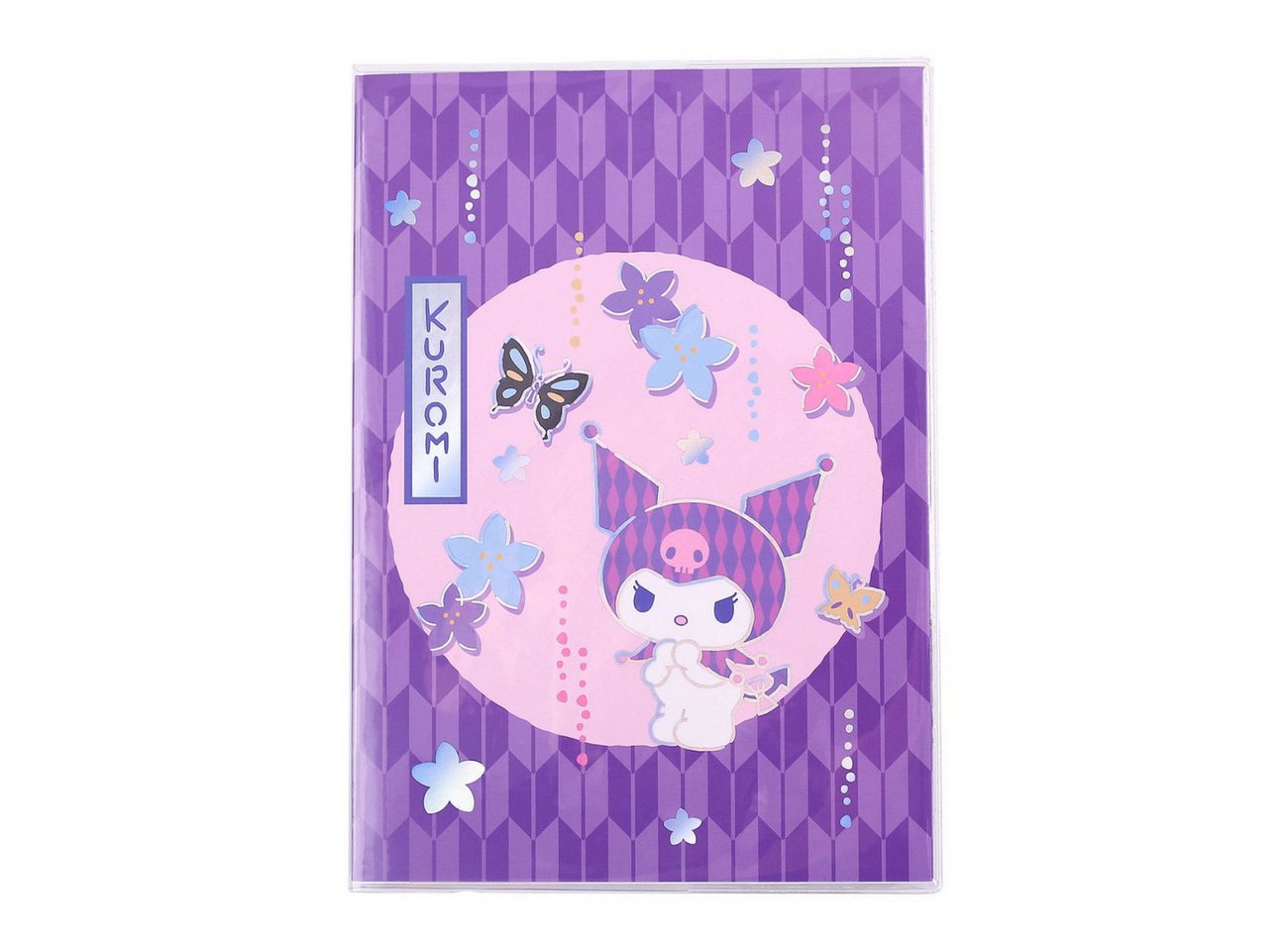 Sakami Merchandise Notizbuch Sanrio Notizbuch Kuromi Japanese Holographic Checkered Bild 3
