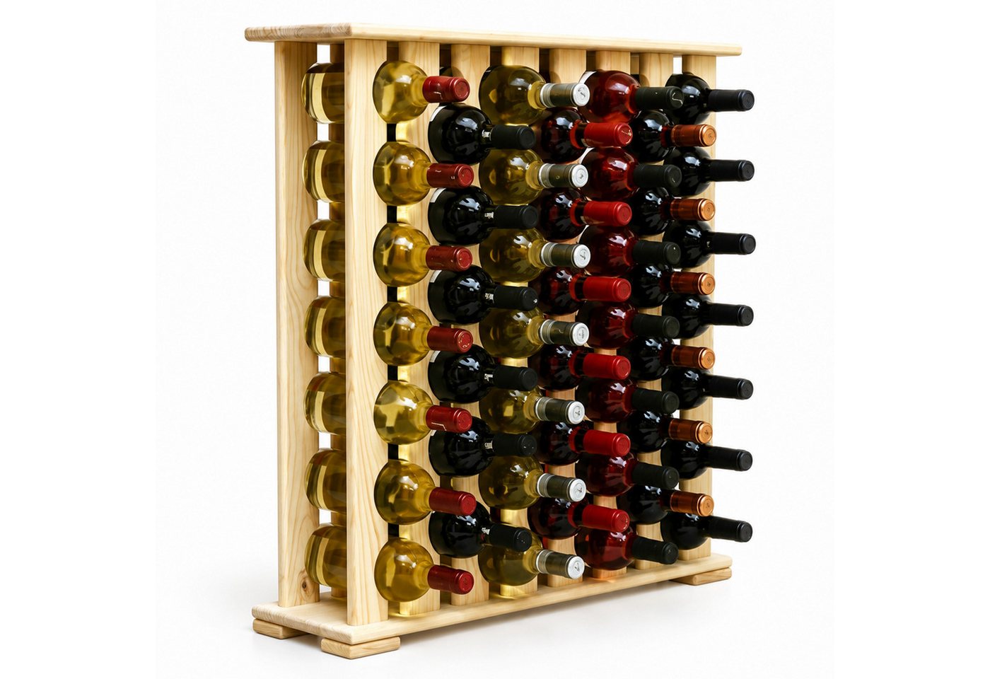 relaxdays Weinregal Kiefernholz 46 Flaschen Bild 5