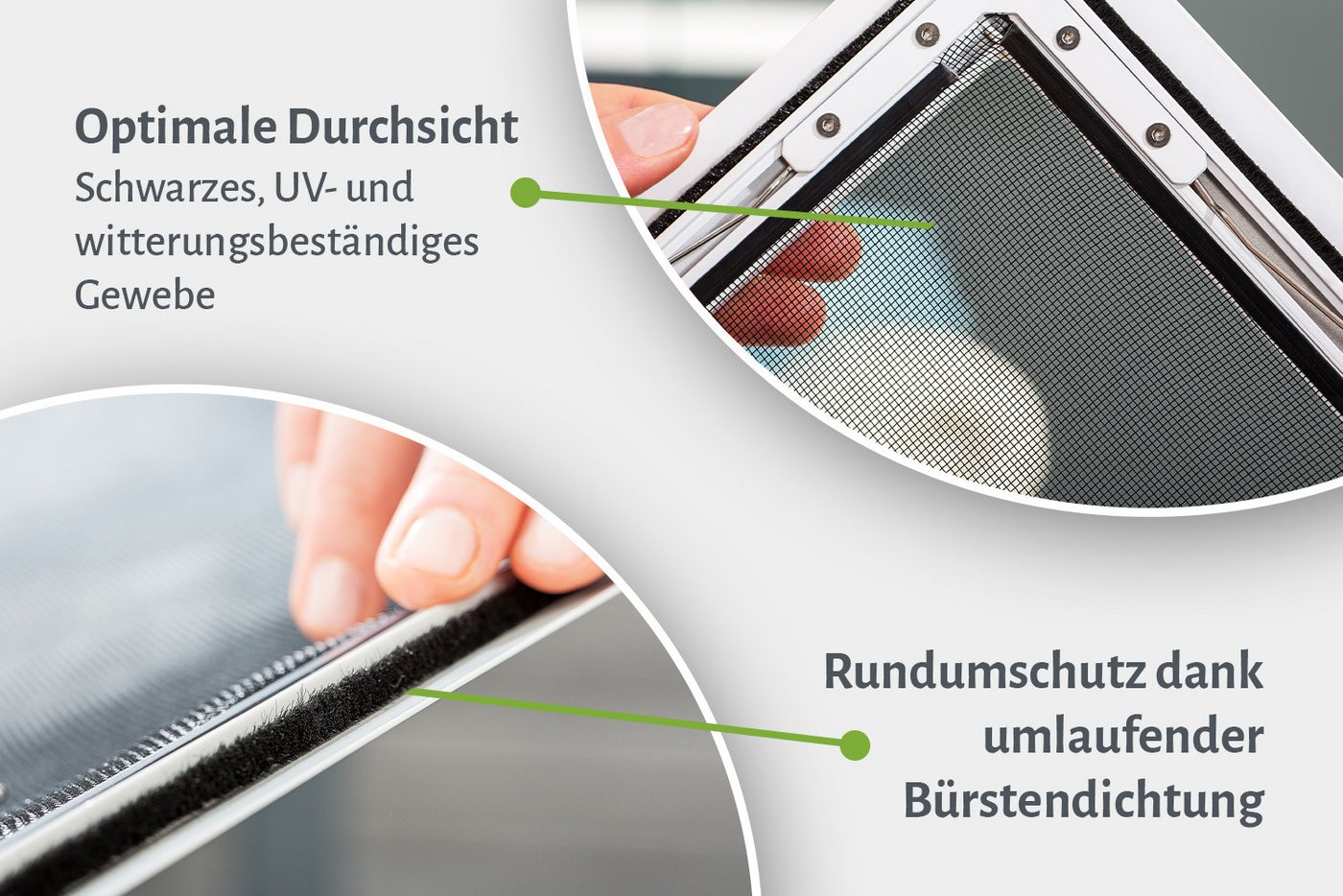 empasa Insektenschutz-Fensterrahmen "FLEX", Fliegengitter Fenster flächenbündig für flächenversetzte Fenster Bild 2