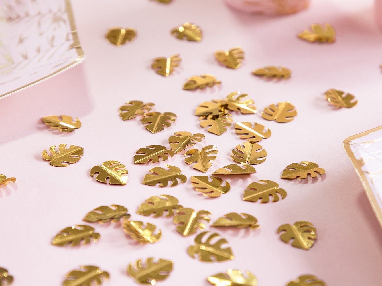 partydeco Streudeko, Konfetti Blätter 1,5x2cm 15g gold Bild 2