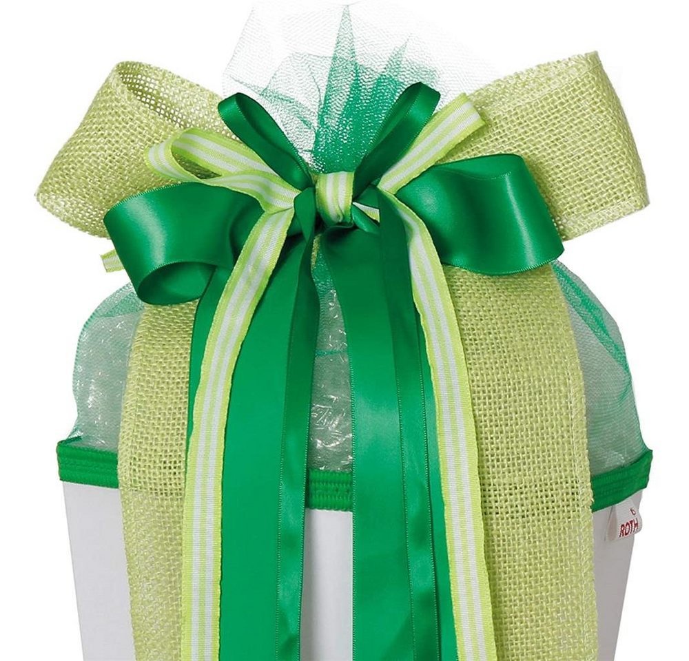Roth Schultüte Schleife "Fresh Green", Grün, 50 x 23 cm, für Zuckertüte oder Geschenke