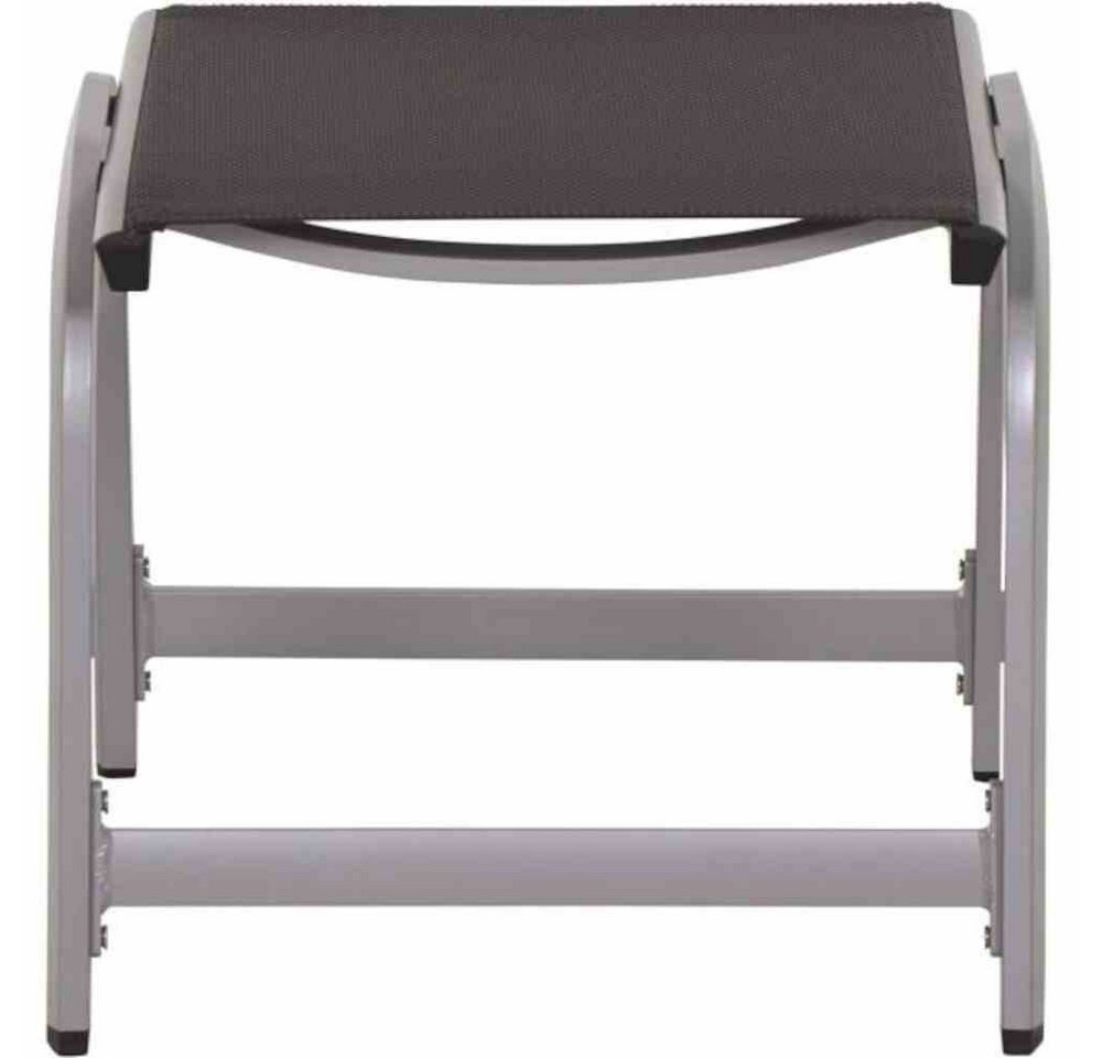 Siena Garden Gartenlounge-Hocker Tesoro Hocker, silber Alu,Textilbezug grau Bild 2