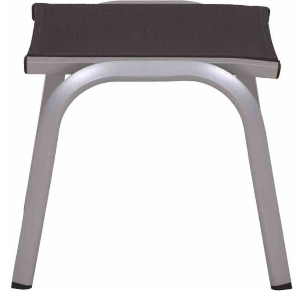 Siena Garden Gartenlounge-Hocker Tesoro Hocker, silber Alu,Textilbezug grau Bild 4