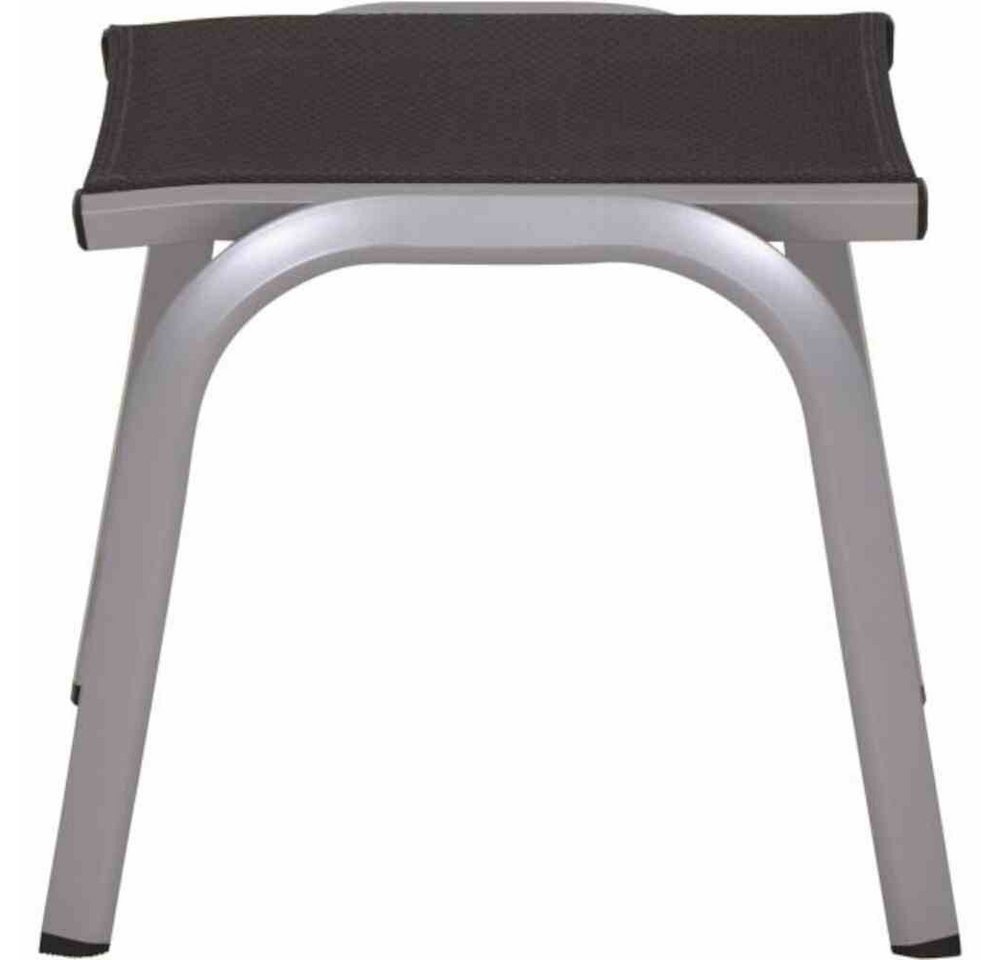 Siena Garden Gartenlounge-Hocker Tesoro Hocker, silber Alu,Textilbezug grau Bild 5