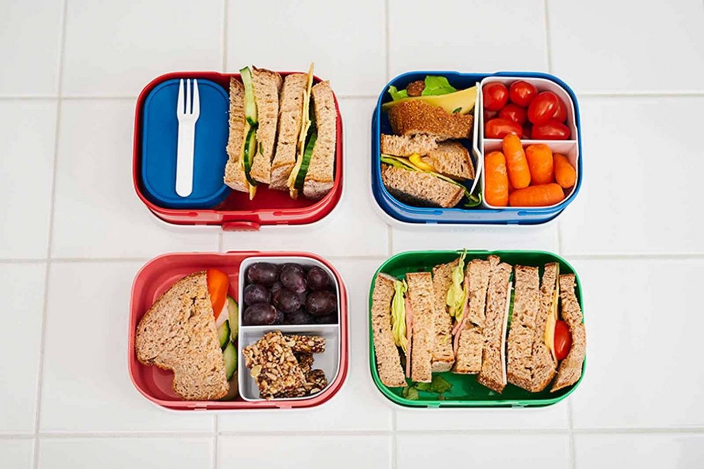 Mepal Lunchbox Pausenset Campus-Spiderman mit Trinkflasche und Brotdose, 1150 ml, Mit Bento-Einsatz, ideal für Schule und Freizeit, spülmaschinenfest