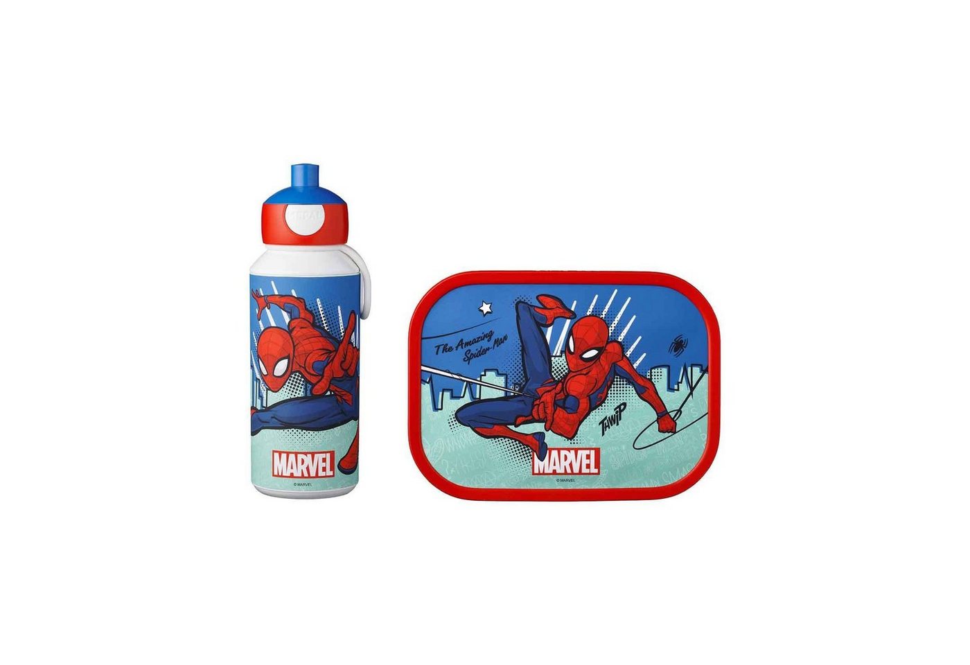 Mepal Lunchbox Pausenset Campus-Spiderman mit Trinkflasche und Brotdose, 1150 ml, Mit Bento-Einsatz, ideal für Schule und Freizeit, spülmaschinenfest Bild 2