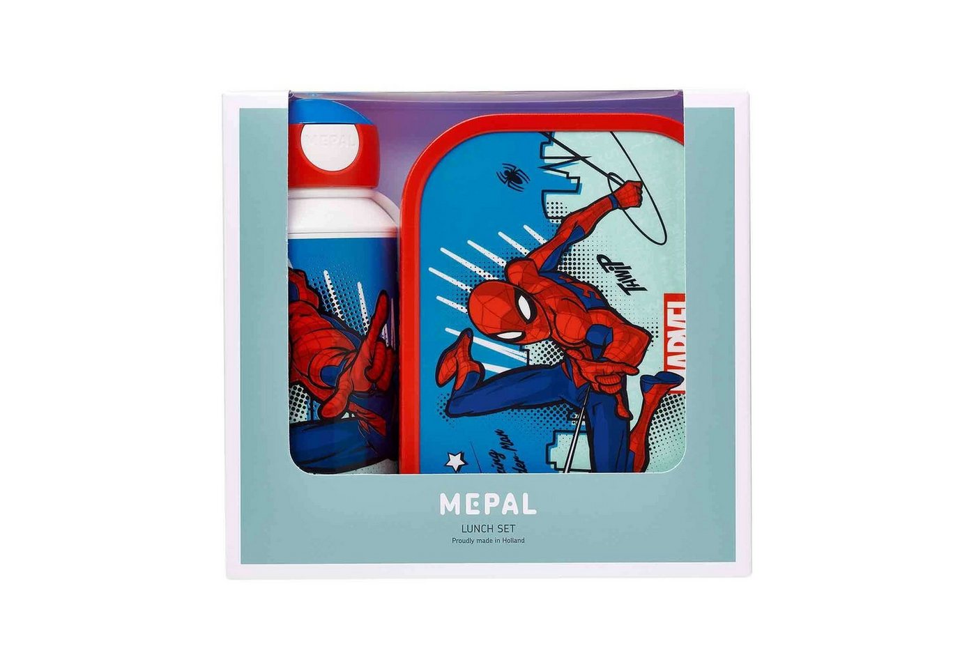 Mepal Lunchbox Pausenset Campus-Spiderman mit Trinkflasche und Brotdose, 1150 ml, Mit Bento-Einsatz, ideal für Schule und Freizeit, spülmaschinenfest Bild 4
