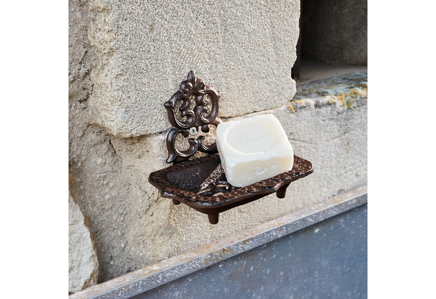 Mirabeau Badaccessoire-Set Seifenschale Moida antikbraun
