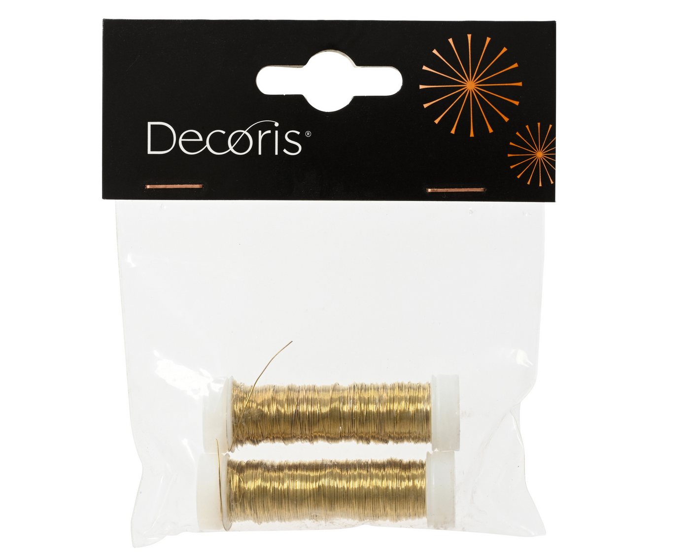 Kaemingk Draht, Basteldraht 0,3mm Eisen lackiert 30m 2er Set Gold Bild 2