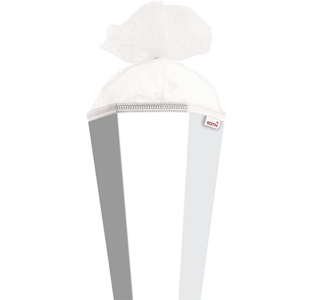 Roth Schultüte XXL-Bastelschultüte Weiß, 100 cm, eckig, mit Tüllverschluss, Zuckertüte für Schulanfang Bild 4