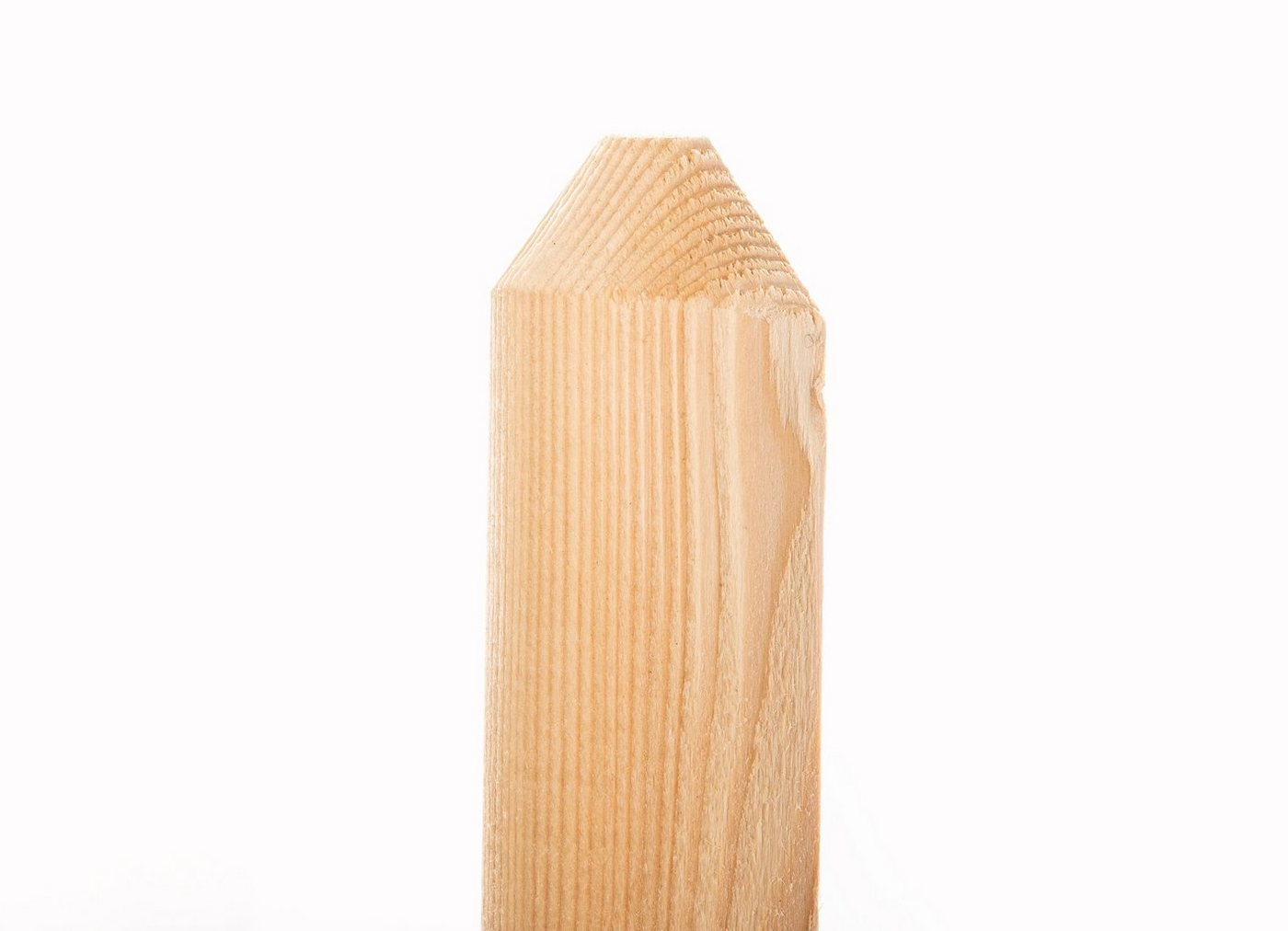 Mega-Holz Holzzaun Zaunlatten-Paket "Mallorca" (Halbpalisade) 6 cm 80 cm 30 Stück, (30-St), Hochwertige europäische Lärche Bild 3