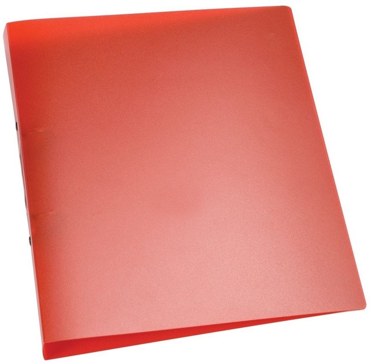 Connect Präsentationsordner Ringbuch A4 2 Ringe 25mm rot-transluzent