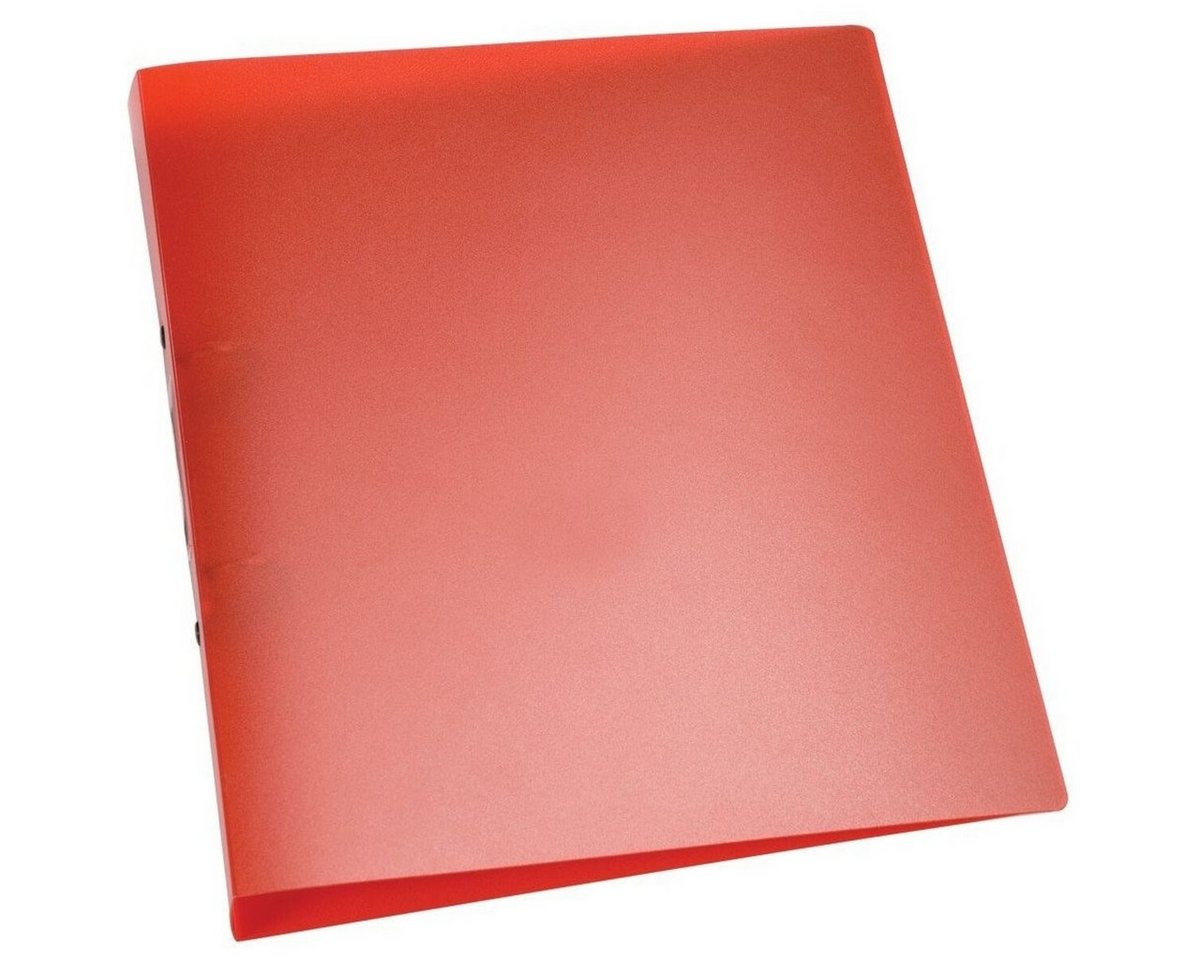 Connect Präsentationsordner Ringbuch A4 2 Ringe 25mm rot-transluzent Bild 2