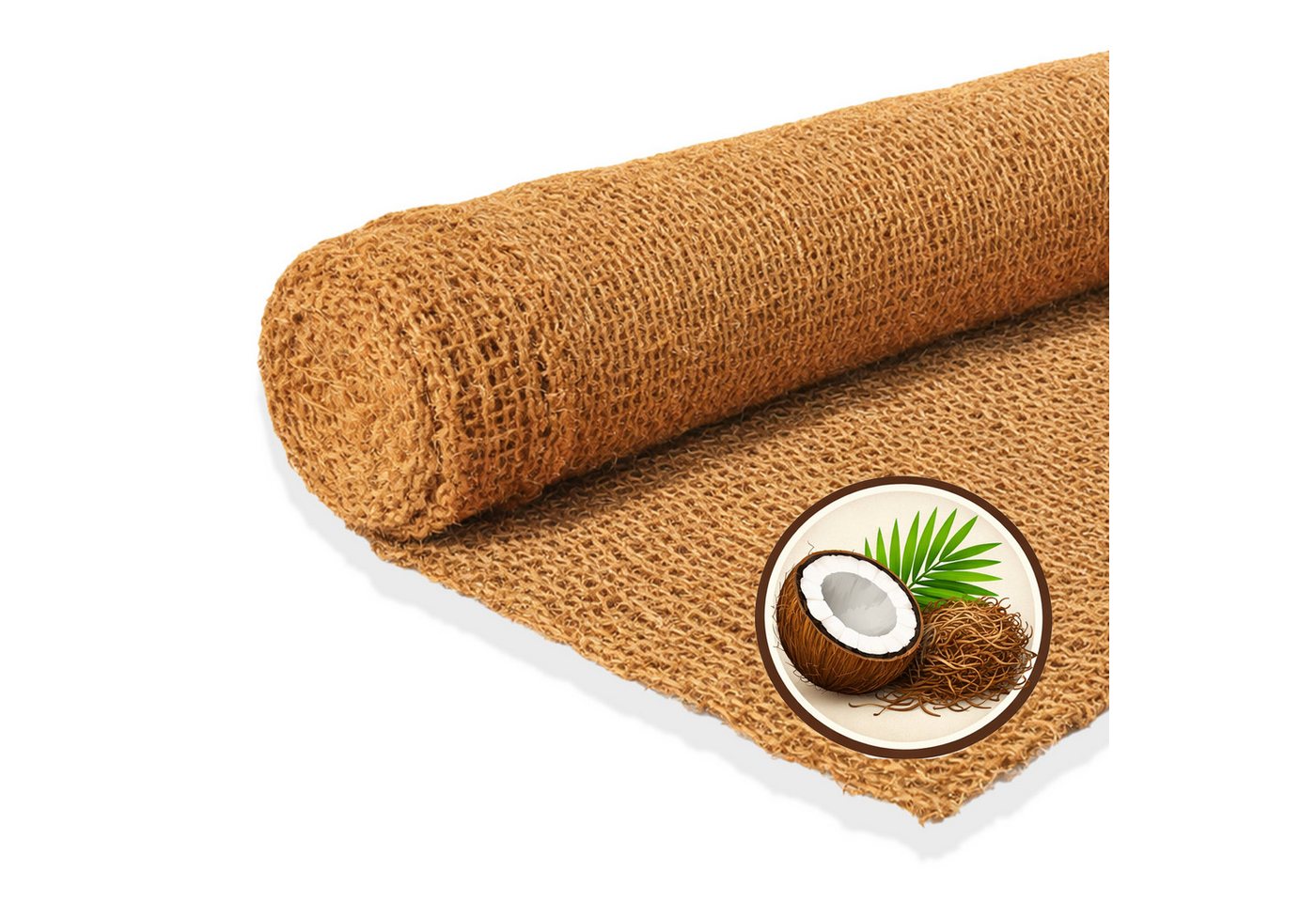 NOOR Schutznetz, BxL: 1x10 m, Erosionsschutzmatte JUTE und KOKOS zum Schutz der Gartenlandschaft Bild 5