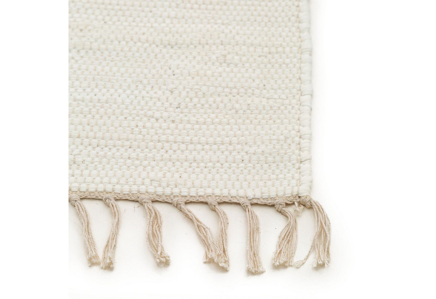 Interiyou Teppich Toledo, Rechteckig, Höhe: 5 mm, Teppich Wohnzimmer, Flur, pflegeleicht, 100% recycelte Baumwolle