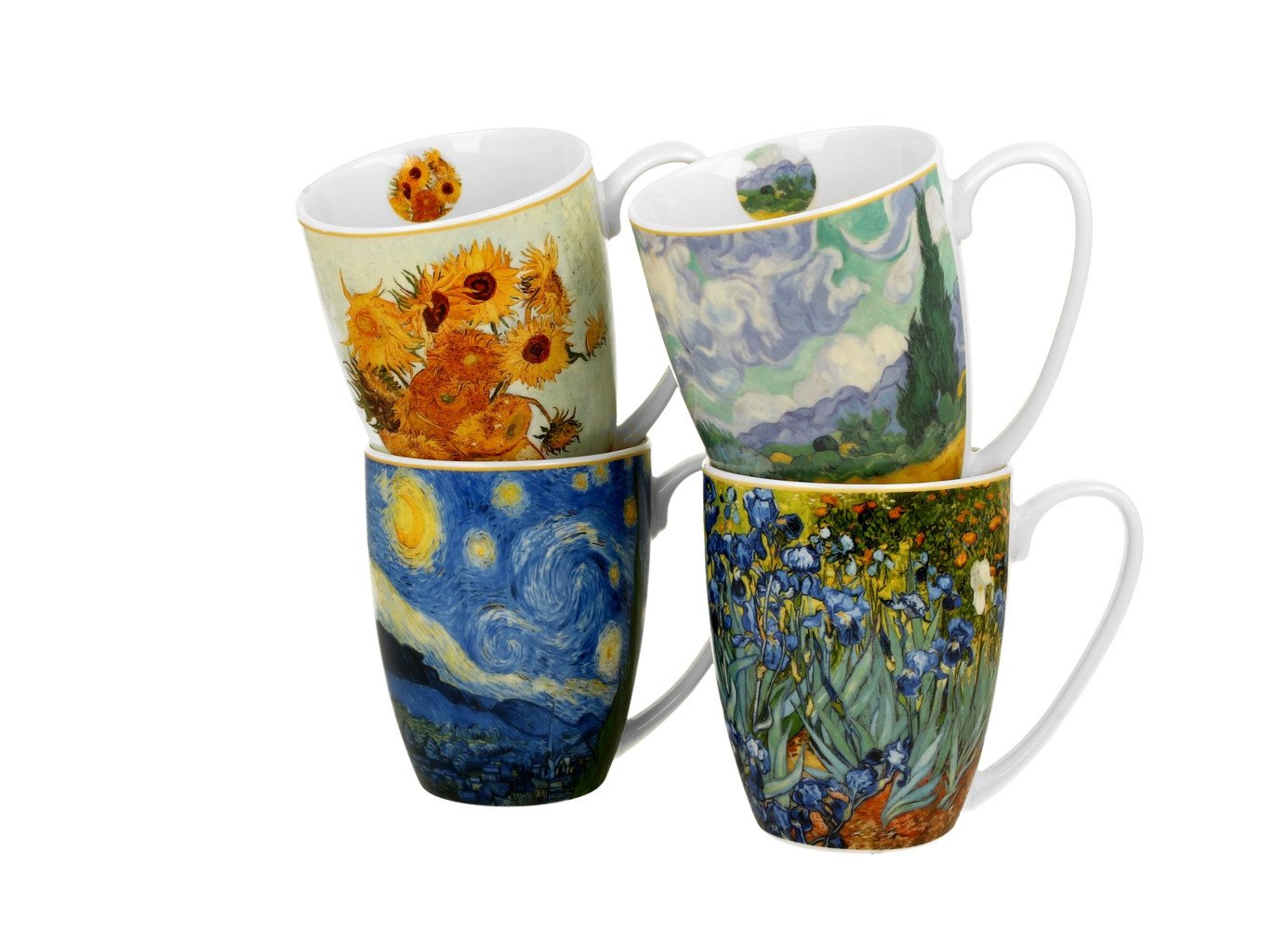 Duo-Gift Tasse Van Gogh 4er Set Tassen im Geschenkkarton Porzellan 0,36 L, 1-tlg.